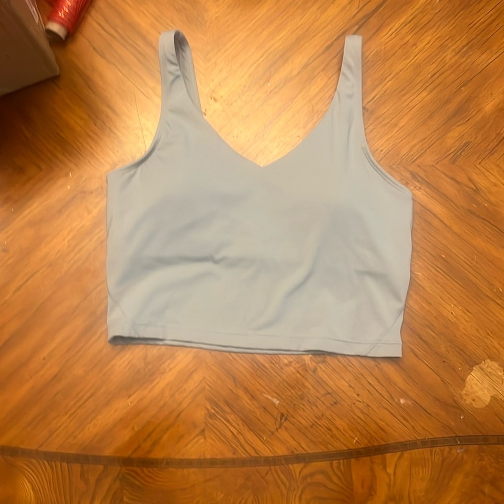 Athletic tank with built in bra